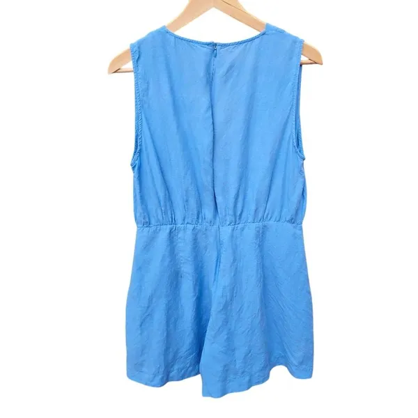 Zara -786 Women's Sleeveless Light Blue Romper Large‎ - Image 3