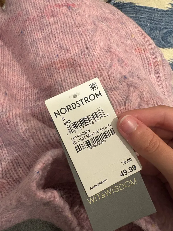 Wit and Wisdom Sweater (Nordstrom) Pink - Image 3