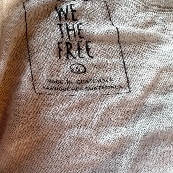 We the Free Free People Baby Pink Layer Gauze Tee Shirt Top 💜 - Image 4