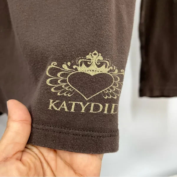 Katydid Long Sleeve cross wings studded rhinestones affliction style Read desc. - Image 6