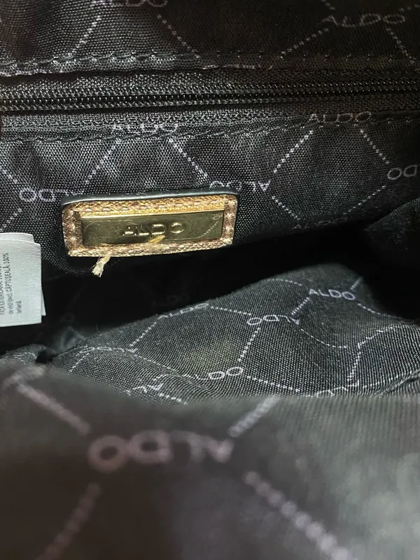 ALDO Rose Gold Mini Satchel Bag - Image 14