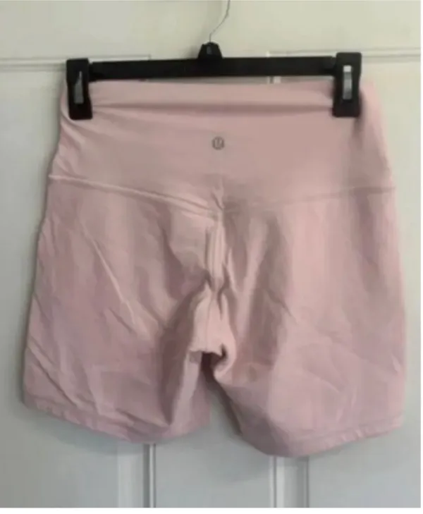 Size 8 Lululemon Solid Pink Organza 6" High Rise Align Yoga Short - Image 2
