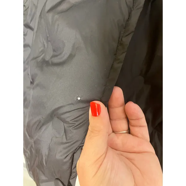 Avec Les Filles Puffer Jacket Women 2XL Black Good Quilted Oversized Lapel 69802 - Image 4