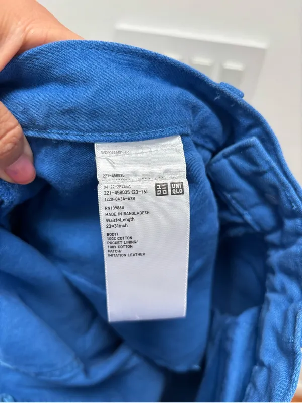 Marni X Uniqlo Blue Wide Leg Baggy Jeans Size 23 x 31 - Image 10