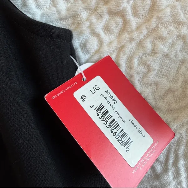 SPANX The Perfect Sleeveless Jumpsuit Black Large Petite NEW NWT - Image 10