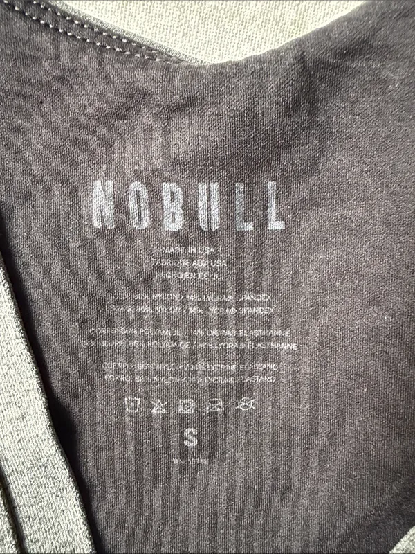 NOBULL Heather Charcoal Gray Sports Bralette - Image 5