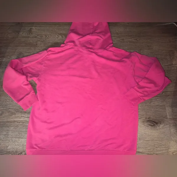 PINK Victoria’s Secret Y2K Hot Pink Cheetah Hoodie Early 2000’s Girly Large - Image 7