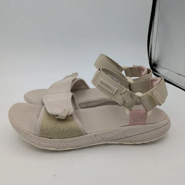Merrell Bravada Backstrap Cord Wrap Women 6 Moon Beige Pink Sport Sandal J004538 - Image 2