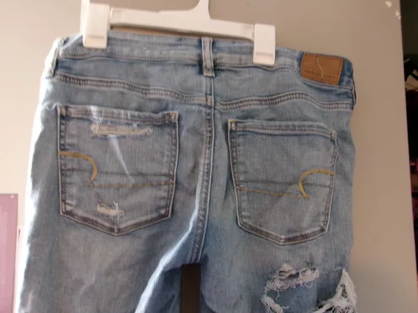 American Eagle Outfitters next level stretch jegging jeans in blue size 8. - Image 6