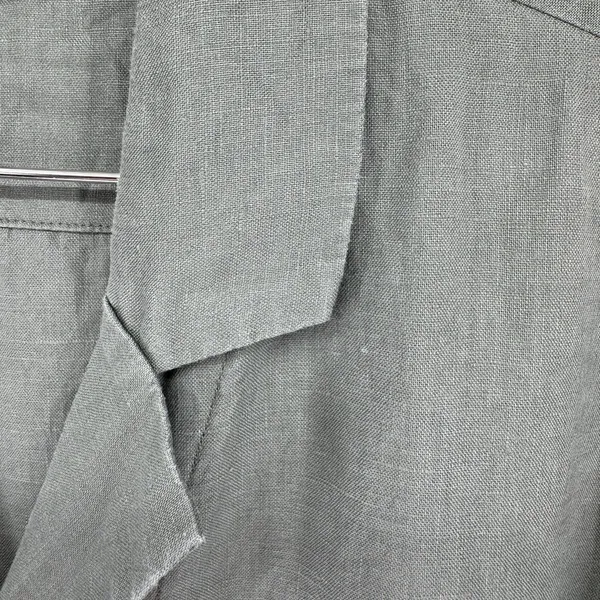 Quince Linen Shirt Women’s XL Sage Green 100% European Linen Short Sleeve Boxy - Image 5