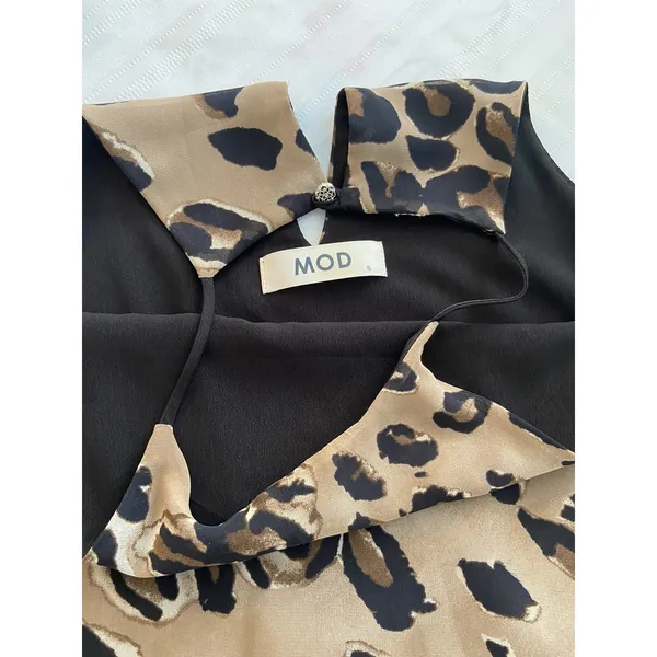 MOD Tyche spaghetti strap‎ animal print shirt Size Small S - Image 6