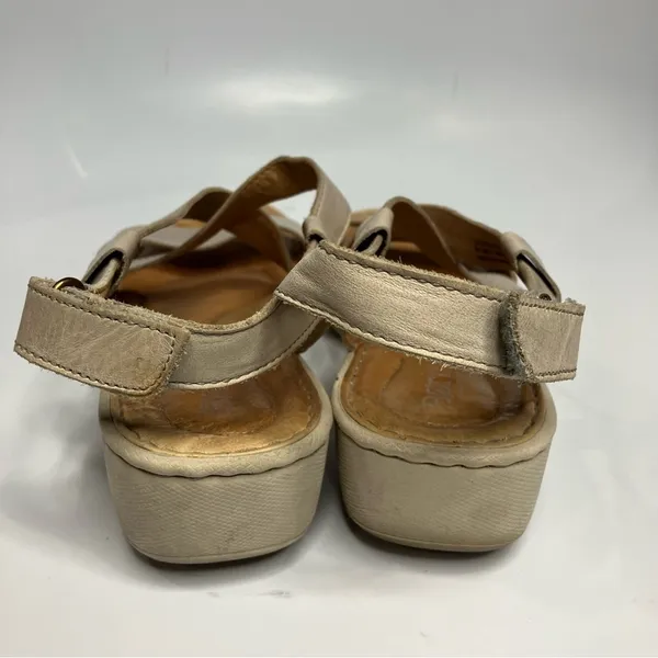 Born Idella wedge leather sandals tan size‎ 9 - Image 6