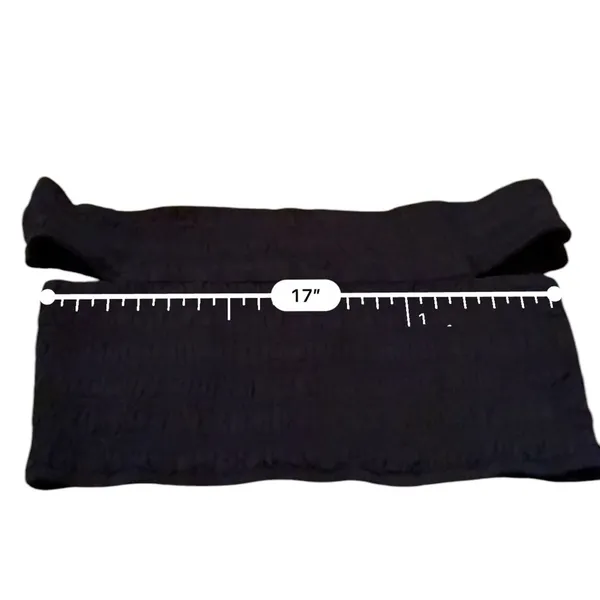 Everlane The Gauze Smock Off‎ the Shoulder Crop Top in Black Sz L NEW - Image 7