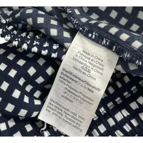 J. Crew Mercantile Blue & White Checked Drawstring Shorts Women's Sz XS | 18-831 - Image 4