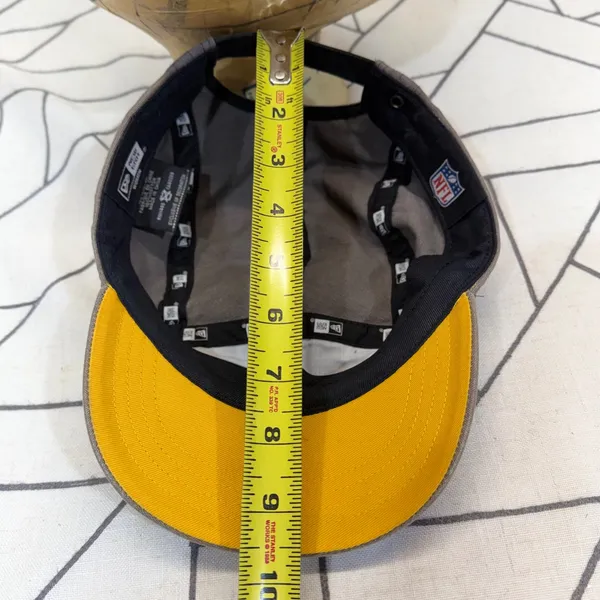 New Era Pittsburgh Steelers Hat OSFM Brown 5-Panel Adjustable Camper Cap - Image 6