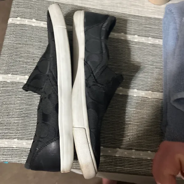 Coach slip on black shoes size 7 - Image 2