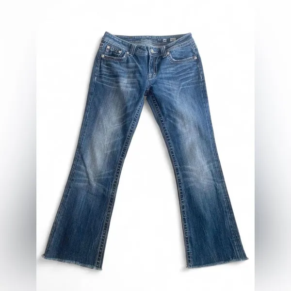 Miss Me JW5307B7 Low Rise Bootcut Jeans Y2K Western Rhinestone Embellished Sz 30 - Image 3
