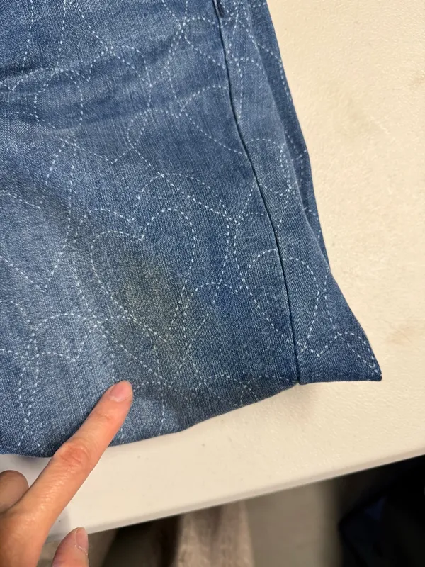 French Dressing Jeans FDJ Heart Embroidered Denim Jeans Size 6 EUC - Image 2