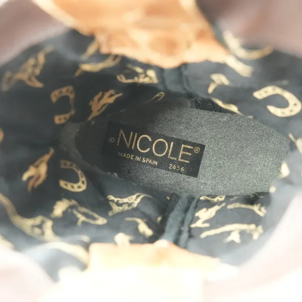 Nicole Boots Womens‎ 6 B Brown Leather Slouch Boots Made in Spain - Image 12
