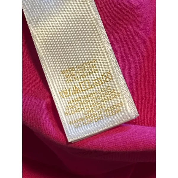 Kate Spade New York‎ Pink Bow Neck Sleeveless Top Fuchsia Cotton Blend Size M - Image 6