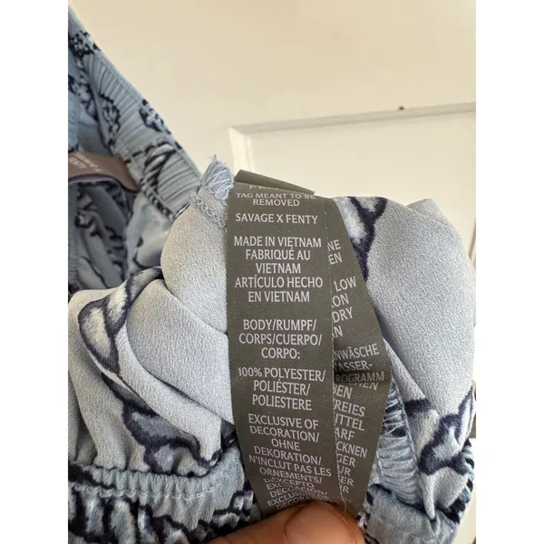 Savage x Fenty For Dreamers blue nautical pajama size 4-6 (small)‎ - Image 8