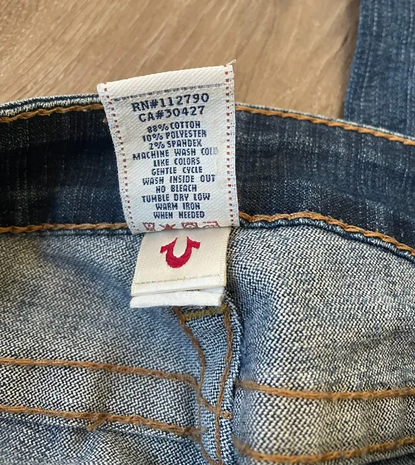 True Religion Billie Straight Leg Jeans Pocket Flap Medium Wash Womens Sz 28 - Image 15