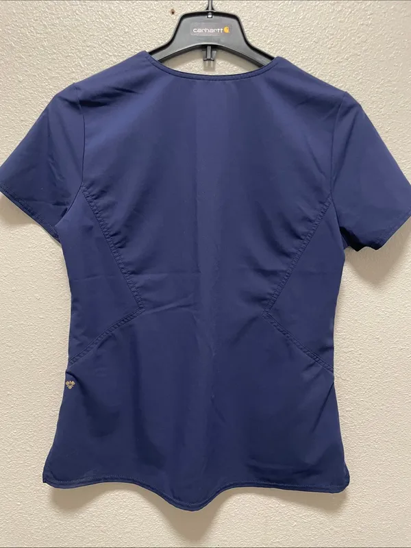 Careisma Scrub Top Stretch Women's Sz M Blue Size M - Image 5