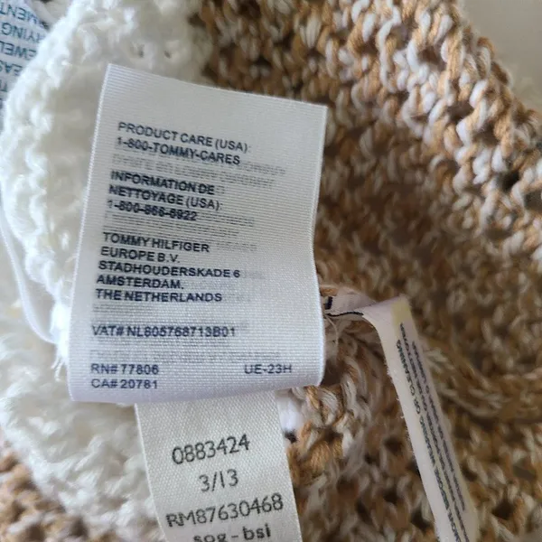 Tommy Hilfiger Knit‎ Crochet Striped Top Size XS - Image 9