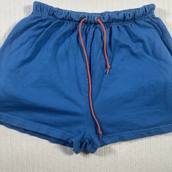 Ralph Lauren Women’s Blue Drawstring Shorts Size Medium Casual Summer - Image 2