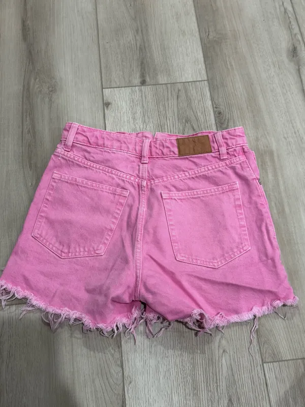 ZARA Pink Denim Shorts - Image 2