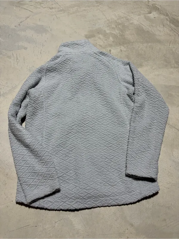 Patagonia Light Gray diamond Capra Fleece Jacket small - Image 9