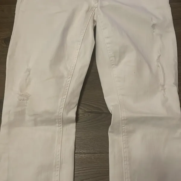 Pistola Lightly Distressed White Skinny Jeans, Size 25 - Image 3
