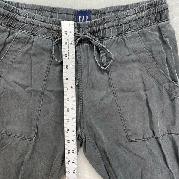 Gap Pants Womens S gray Utility Jogger Tencel Pull On Drawstring‎ Comfy Casual - Image 4