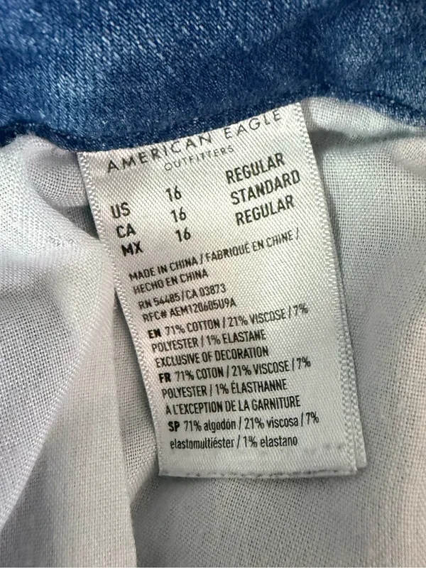 American Eagle Curvy Hi-Rise Jegging Size 16 Regular Next Level Stretch - Image 5