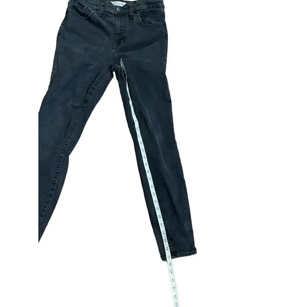 Madewell High Rise Skinny Jeans Faded Black Denim sz‎ 28 - Image 4