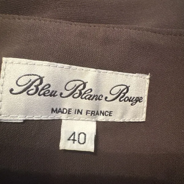 Bleu Blanc Rouge Pants Women 40 Green Wide Leg Dress Trousers Made in France - Image 7