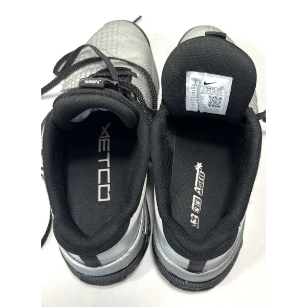 Nike Metcon 8 Premium Womens 8 Silver Iridescent Cross Training Shoes DQ4681-100 - Image 6