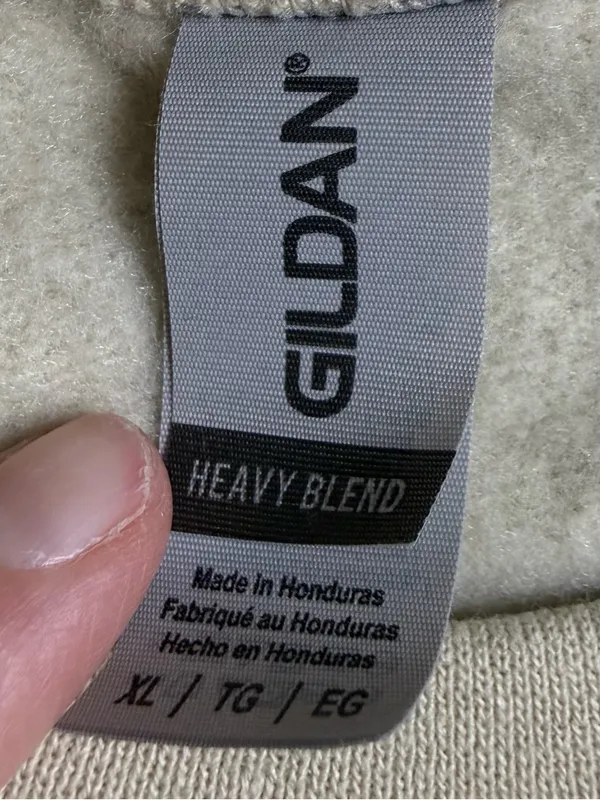 Gildan Cream Crewneck Sweater with Pumpkin 'Thankful' Graphic - Image 2