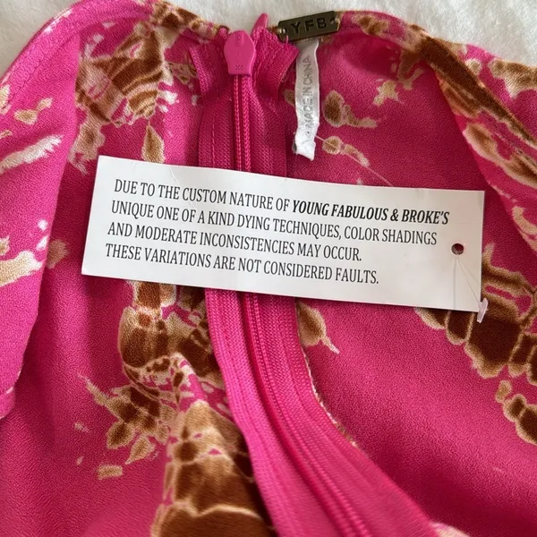 Young Fabulous & Broke Boho Pink Printed Maxi Dress - Image 6