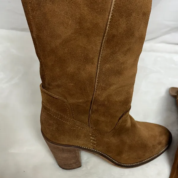 Dolce Vita Tan Suede Over the Knee Boots - Image 7