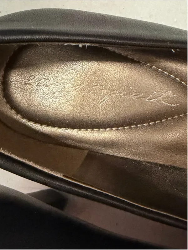 Easy Spirit Black Gold Mary Jane Heels Size 7W - Image 4