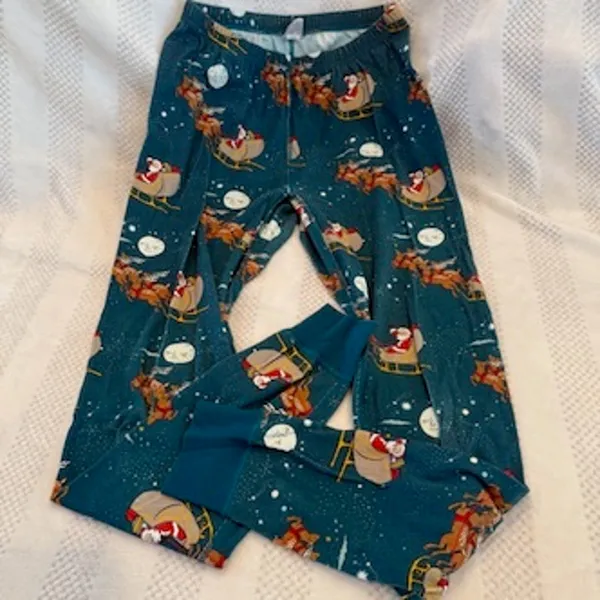 new hanna andersson santa reindeer matching pajamas size medium M - Image 6