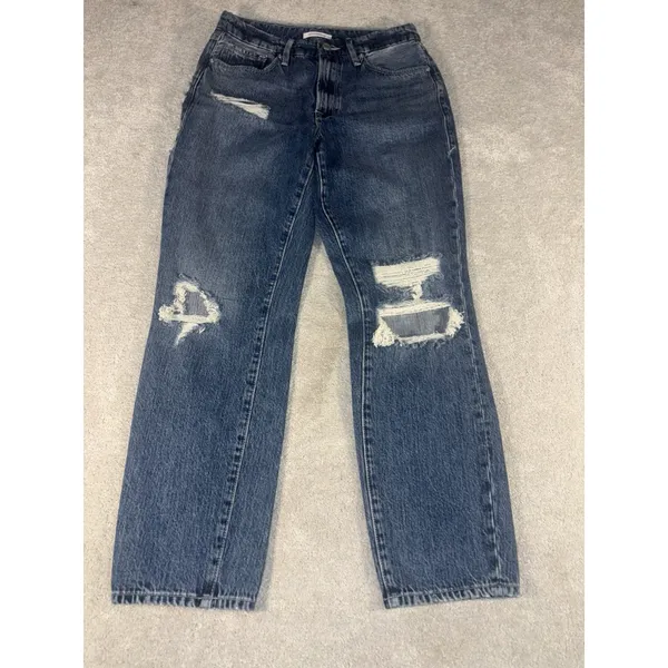 good american good vintage jeans 4/27 Distressed‎ EUC - Image 3