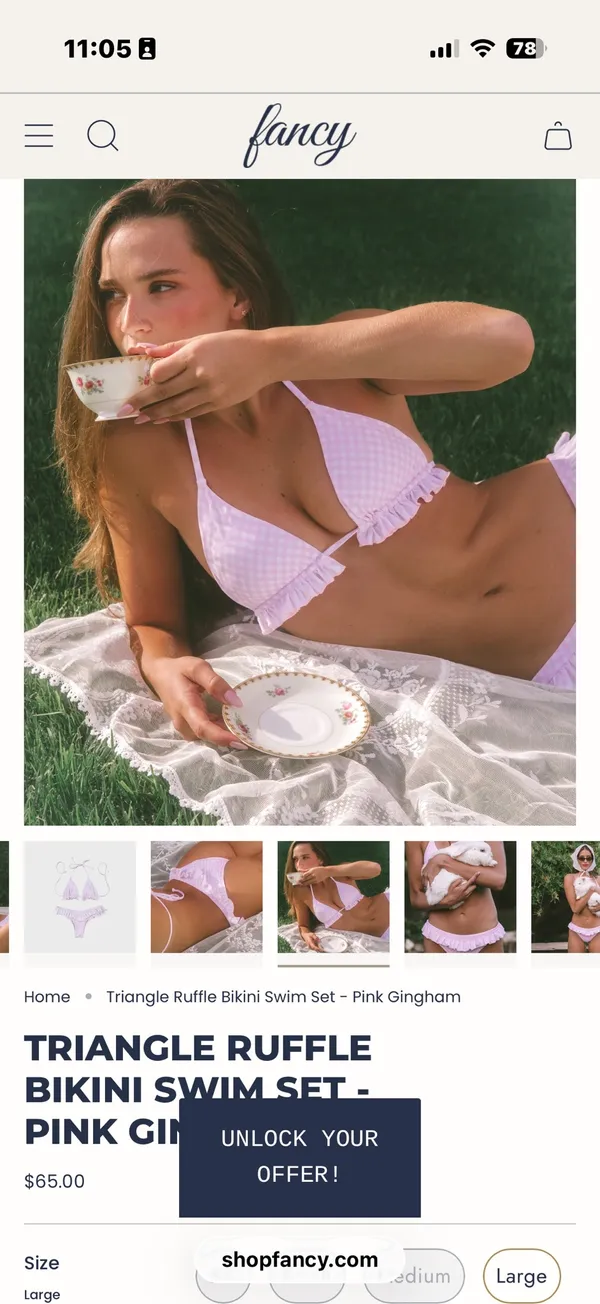 love shack fancy ruffle bikini - Image 2
