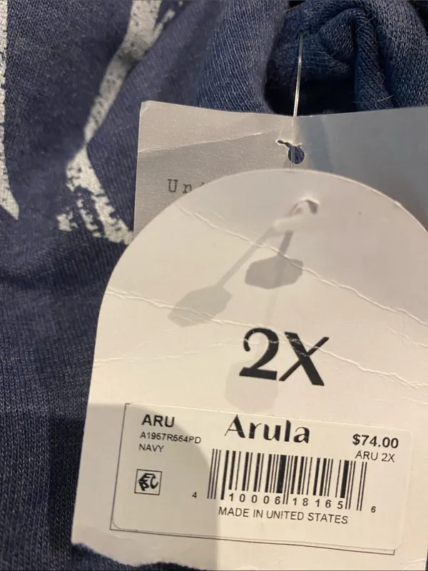 Arula Strawberry Farms Navy Crewneck Sweatshirt NWT 2X - Image 3