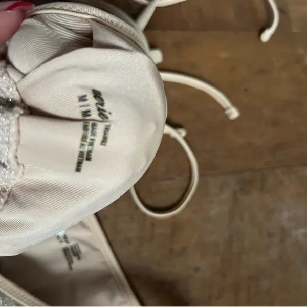 Aerie Glittering Beige Bikini Set - Image 3