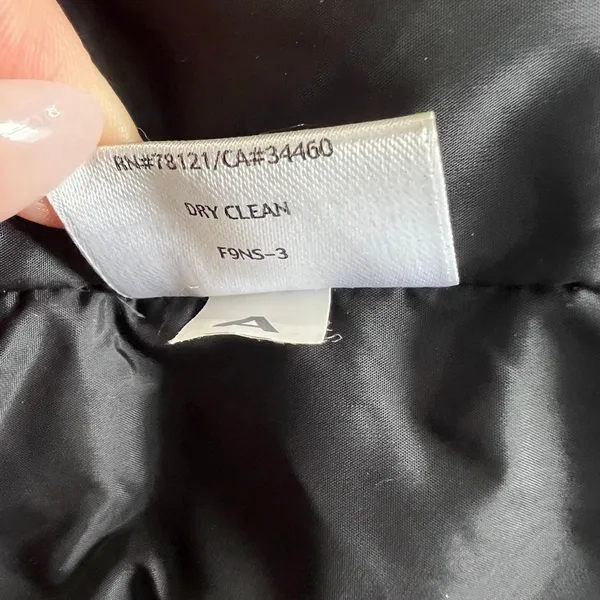 Eileen Fisher Long Down Puffer Coat Eggshell Gray Stand Collar Size L - Image 12