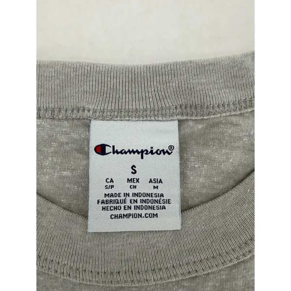 Champion Womens Crop Top Small Gray Varsity Graphic Athletic Streetwear NWT - Image 3