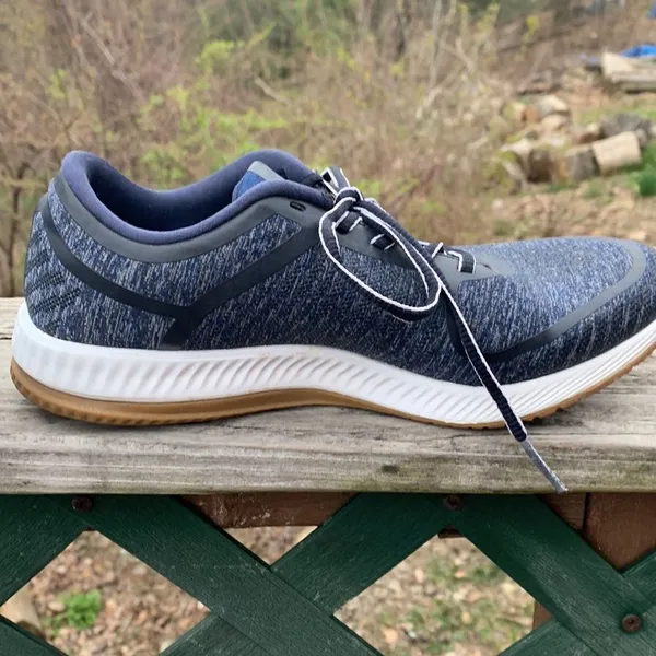 Adidas Womans Bounce Sneakers Sz 8 Navy - Image 2