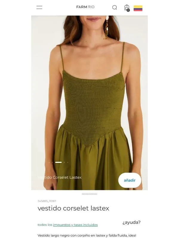 NWT Farm Rio Cotton Green Sleeveless Midi Dress Size XL - Image 3